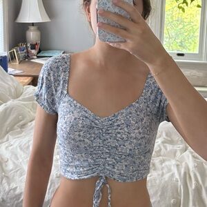 Hollister Ruched crop top